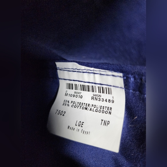 LANDAU Essential UNISEX Reversible Scrub Top.Size Large - Picture 9 of 10